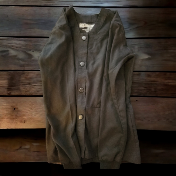 Grey's Anatomy XS Black 4-Pocket Button Up Lab Jacket - Picture 7 of 15